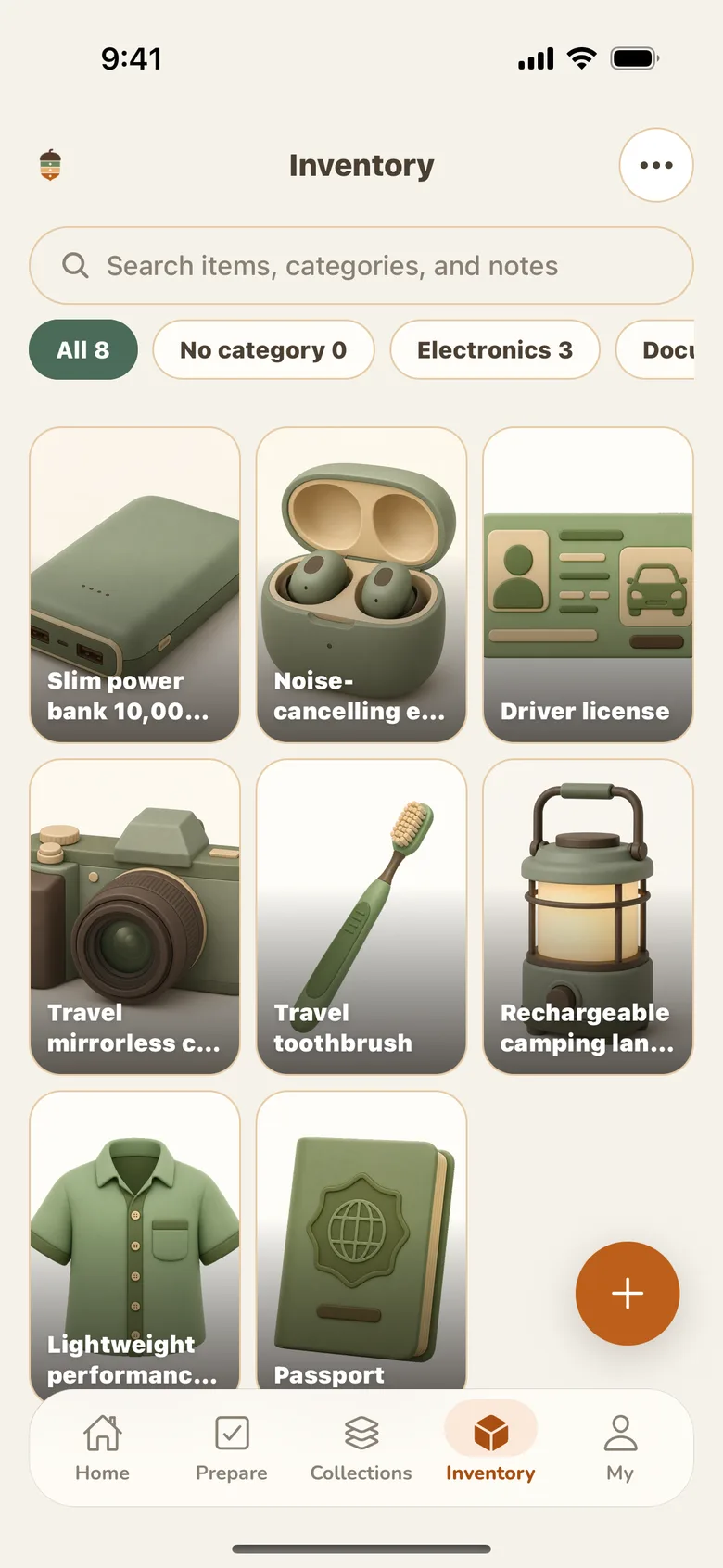 DOTORIFY Inventory: See everything you own